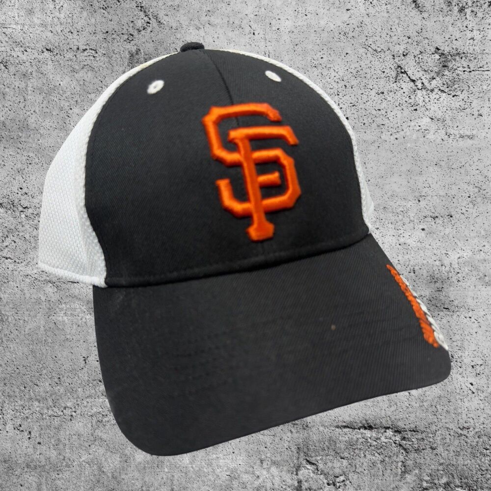 San Francisco Giants Fan Favorite Hat Cap OSFA Black White Mesh Adjustable MLB